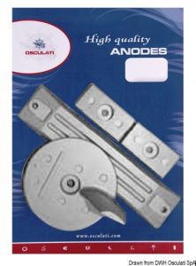 HONDA 75 - 225 Hp Kit Zinc Anodes 4 Pieces #OS4329160