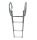 Stainless steel Gangplank telescopic ladder 3 Steps D.889x360mm #OS4954603