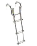 Stainless steel Telescopic ladder with handles 3 Steps L820mm #OS4955603