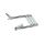 Scaletta telescopica ribaltabile 2 Gradini antiscivolo 59x21cm #OS4954122