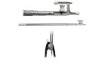 Professional Bi-telescopic (2 tubes) boat hook with roller 120-209cm #OS3491641