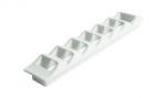 Side louvre air vent White ABS 415x83mm #OS5340651