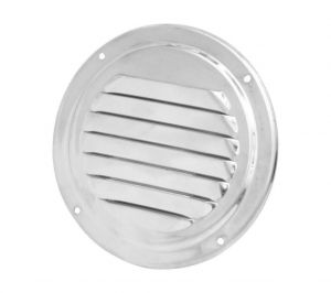 Polished stainless steel round vent 125mm #N30511702015