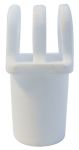 Terminale Tubo D.22mm in nylon bianco #OS4662502