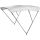 Tendalino Pieghevole Bianco 3 Archi Inox Alto 200/210xh140cm P180cm OS4692004