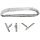 Tendalino Pieghevole Bianco 3 Archi Inox Alto 200/210xh140cm P180cm OS4692004