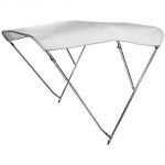 Tendalino Pieghevole Bianco 3 Archi Inox Alto 215/225xh140cm P180cm OS4692005