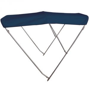 Tendalino Pieghevole Blu Navy 3 Archi Inox Alto 215/225xh140cm P180cm OS4692015