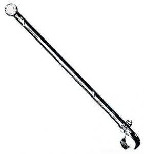 Asta Portabandiera in Acciaio Inox fissaggio su tubi o corrimano D.22/25mm L.40cm #OS3539100