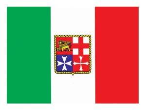 Italian flag sticker for boats 20x30cm #N30112603781