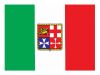 Adesivo Bandiera Italia 15x22cm con stemma marina mercantile #N30112603782