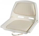 Sedile in Polietilene Bianco con Schienale Ribaltabile - Seduta 500x430mm #OS4840500