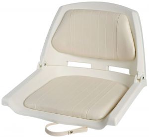 White Polyethylene Seat with Reclining Backrest Seat 500x430mm #OS4840500