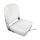 Seat with reclining backrest White vinyl cushion 395x467x474mm #OS4840401