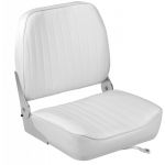Seat with reclining backrest White vinyl cushion 395x467x474mm #OS4840401