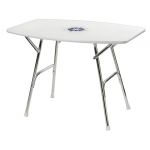 Oval Aluminum Folding Table H70cm Table Top 95x60cm #OS4835410
