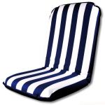 Comfort Seat stay-up cushion and chair White and Blue stripes 100x49x8mm #OS2480101