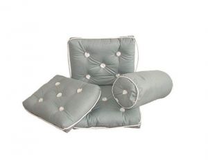 Waterproof Cotton Cushion Simple 430x350mm Grey #OS2443016