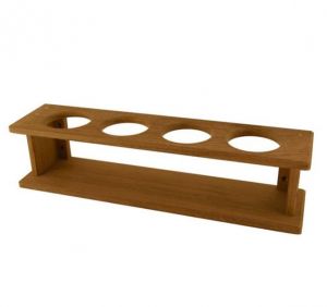 Teak holder for three bottles 600x112x118mm #OS7160222