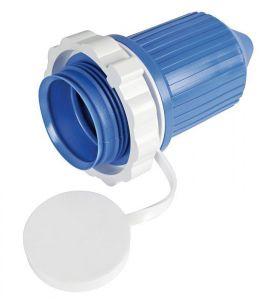 Blue PVC Snap Cap for 30A 220V Plug Marinco #N50523521028