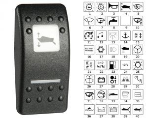 Toggle w/lighted symbols Mooring lights B #OS1419391