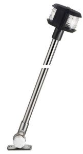 Compact folding pole Stainless steel with double light L.60cm #N52225001939