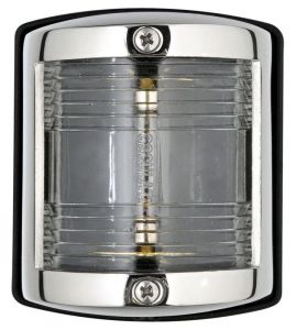 Stainless steel navigation light - White light (135°) - 64x58xH75mm #OS1141404