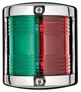 Luce di via in acc.inox Luce verde-rossa (112,5°+112,5°) 64x58xH75mm #OS1141405