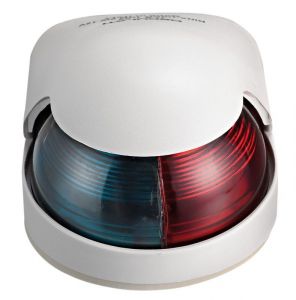 White polycarbonate navigation light Green-red light (112,5°+112,5°) 80x58xH38mm #OS1150701