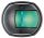 Luce di via in policarbonato nero Luce verde (112,5°) 80x42x70mm #OS1140802