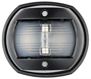 Luce di via in policarbonato nero Luce bianca (135°) 80x42x70mm #OS1140804