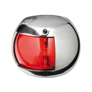 Navigation lights Stainless Compact 12 - Red 112.5° left - 10W 12V - 75x62.5x41mm #OS1140601