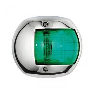 Luci di via Compact 12 Inox - Verde 112,5° Destro - 12V 10W - 75x62,5x41mm #OS1140602