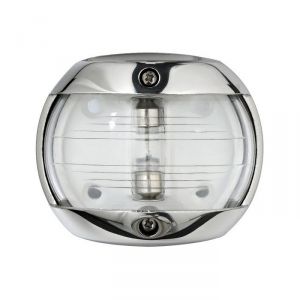 Luci di via Compact 12 Inox - Bianco 225° Prua - 12V 10W - 75x62,5x41mm #OS1140603