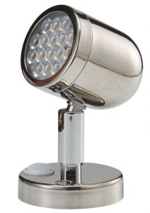 Polished SS 12/24V 3,2W 154Lm 2900-3200K 16 LED HD  42°  Beam Angle LED spotlight #OS1394710