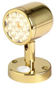 Polished Brass 12/24V 3,2W 154Lm 2900-3200K 16 LED HD  42°  Beam Angle LED spotlight #OS1394711