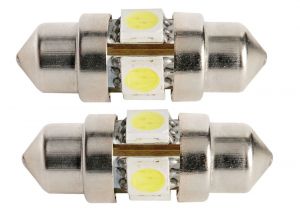 Blister 2pz Lampadine a siluro a LED 12V - 0,8W #N50227550350