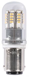 Lampadina BA15D a LED 12/24V 2,5W 240Lm 3000K Bianco Caldo #OS1444316