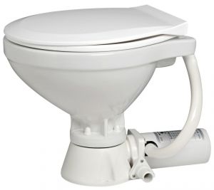 Compact electric toilet with plastic seat 12V #OS5020712