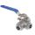 Stainless steel 3-way ball valve Thread D.1/2" #OS1772202