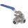 Valvole a sfera a 3 vie in acciaio inox Filetto D.1/2" pollici #OS1772202