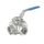 Stainless steel 3 way ball valve Thread D.3/4" #OS1772203