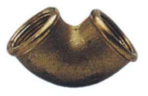 Brass 90° Female-female pipe elbow 1 inch thread #N40737601634