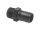 Portagomma maschio in policarbonato - Nero - Filetto 3/4" - D.23mm #OS1720641