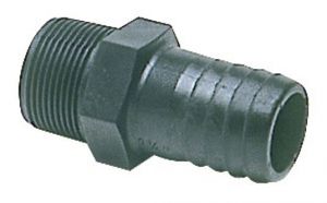 Black polycarbonate hose adaptors - Thread 1" 1/2 - D.46mm #OS1720644