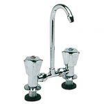 Chrome plated brass mixer tap with swivelling spout h210mm Cold & Hot #OS1793500