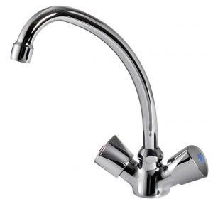 Gruppo monoforo miscelatore con becco girevole e presa acqua calda/fredda #N44237904098