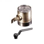 Chrome plated brass water filter Body 75xh100mm Holes 3/4 inch OS1764903