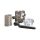 Chrome plated brass water filter Body 75xh100mm Holes 3/4 inch OS1764903