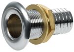 Chrome plated brass through deck fitting 1/2 inches thread 19mm pipe N42038201699